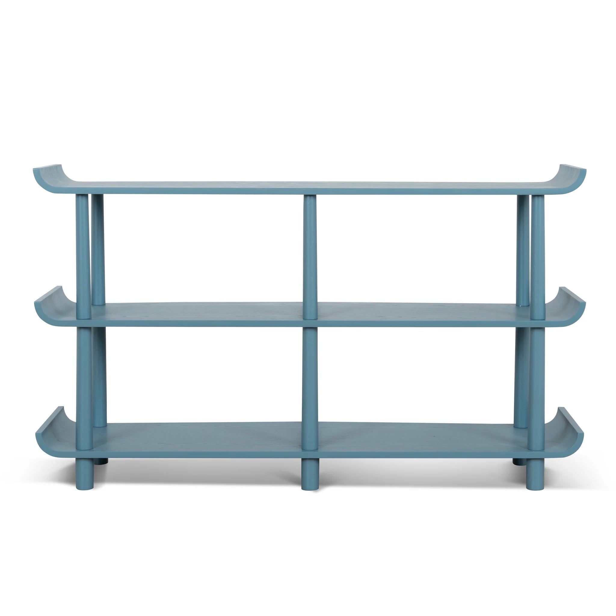 Tidevela Wooden Shelving Unit - Light Blue
