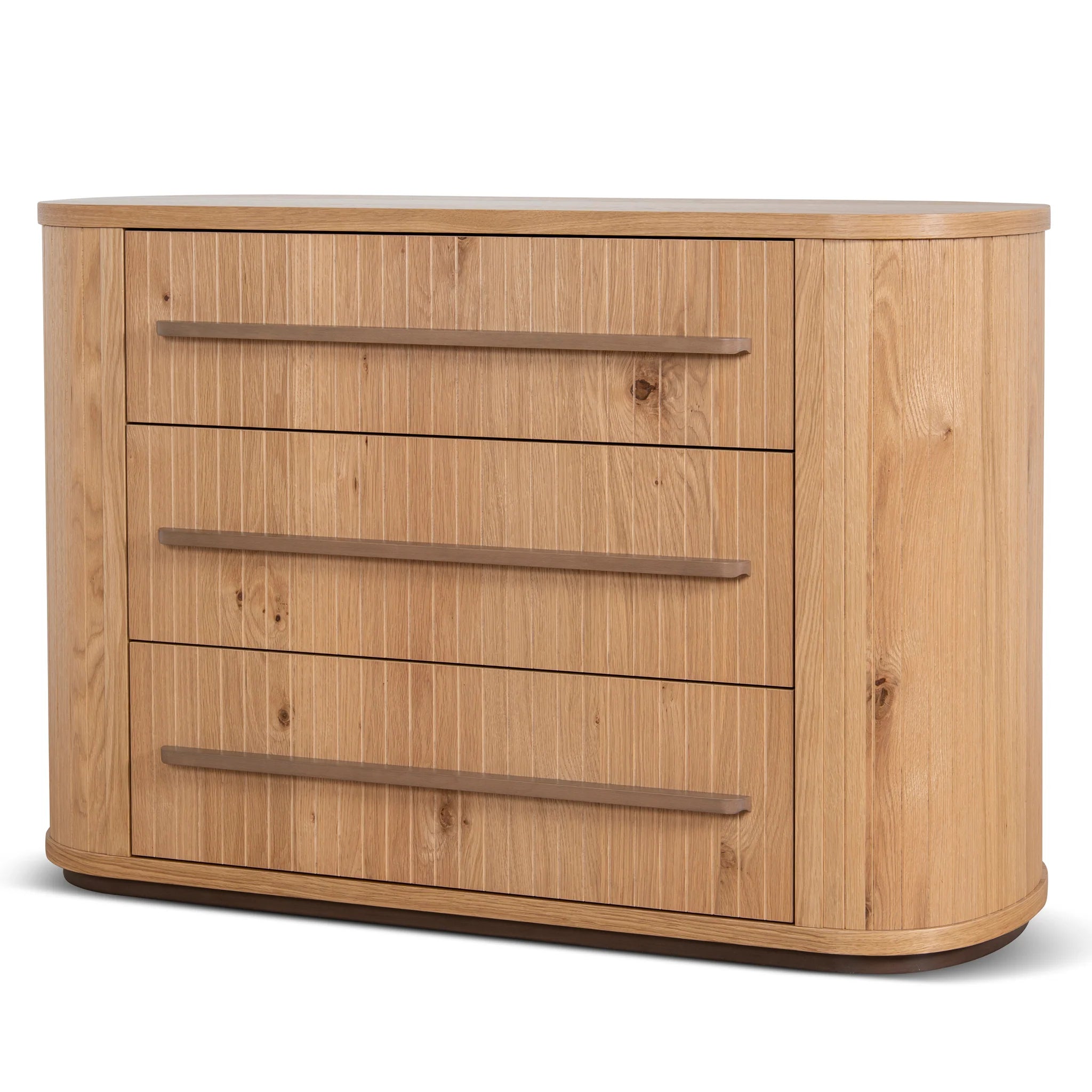 Showcasing Niravela Chest of 3 Drawers - Knotty Oak DT12111-VN Chest by Calibre Furniturs