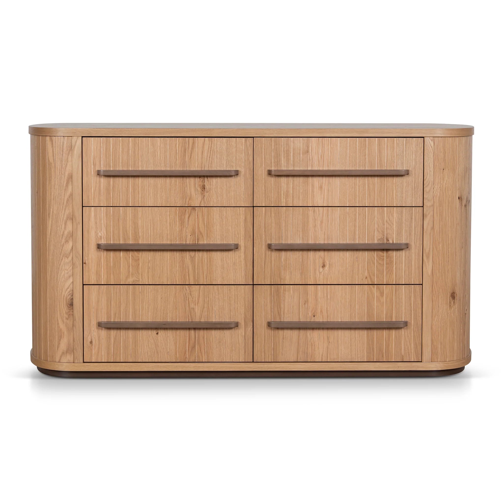 Showcasing Larilo Chest of 6 Drawers - Knotty Oak DT12112-VN Chest by Calibre Furniturs