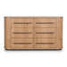 Showcasing Larilo Chest of 6 Drawers - Knotty Oak DT12112-VN Chest by Calibre Furniturs
