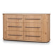 Showcasing Larilo Chest of 6 Drawers - Knotty Oak DT12112-VN Chest by Calibre Furniturs