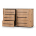 Showcasing Larilo Chest of 6 Drawers - Knotty Oak DT12112-VN Chest by Calibre Furniturs