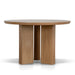 Showcasing Molasena 1.2m Round Dining Table - Natural DT12122-CI Dining Table by Calibre Furniturs