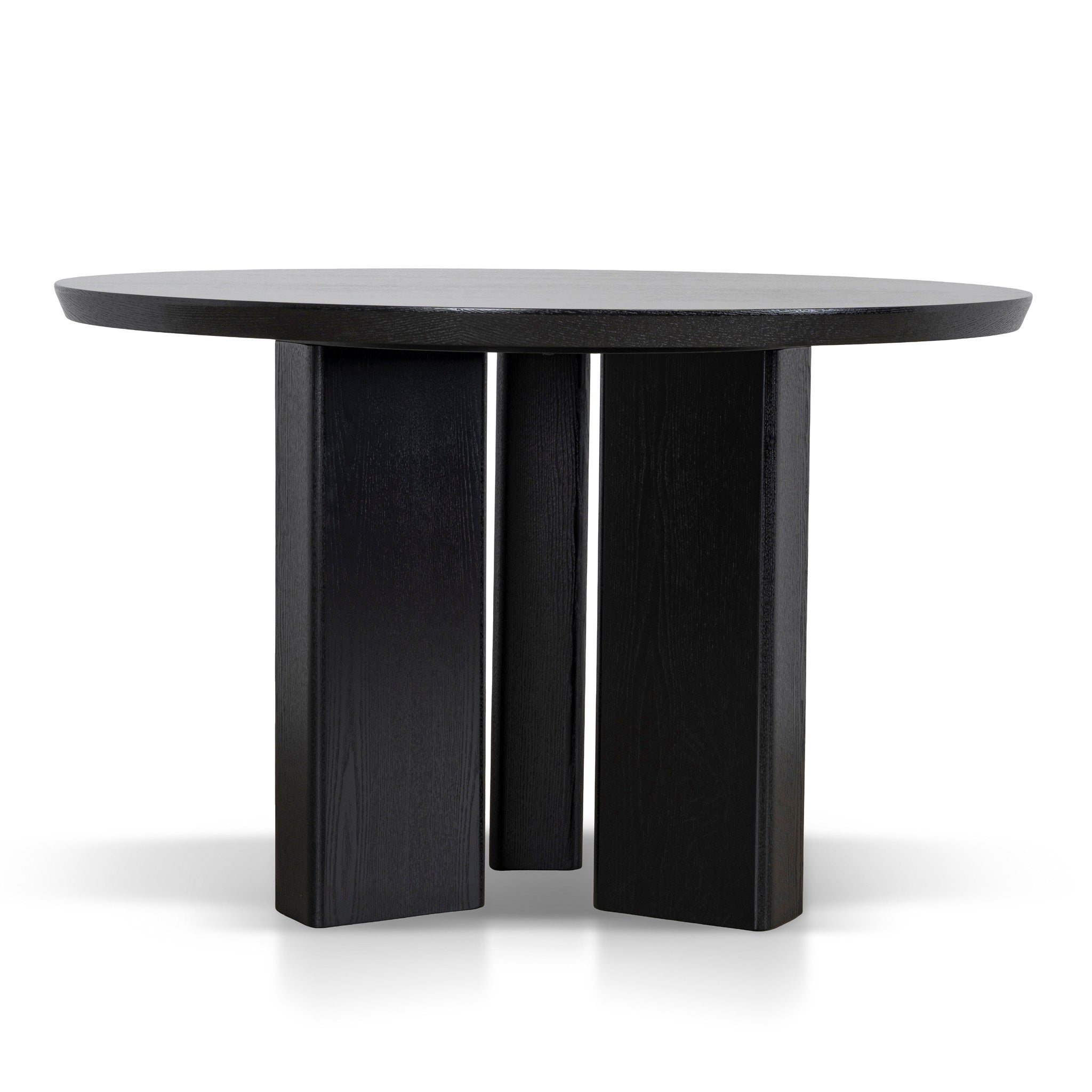 1.2m Round Dining Table - Full Black - Sablea