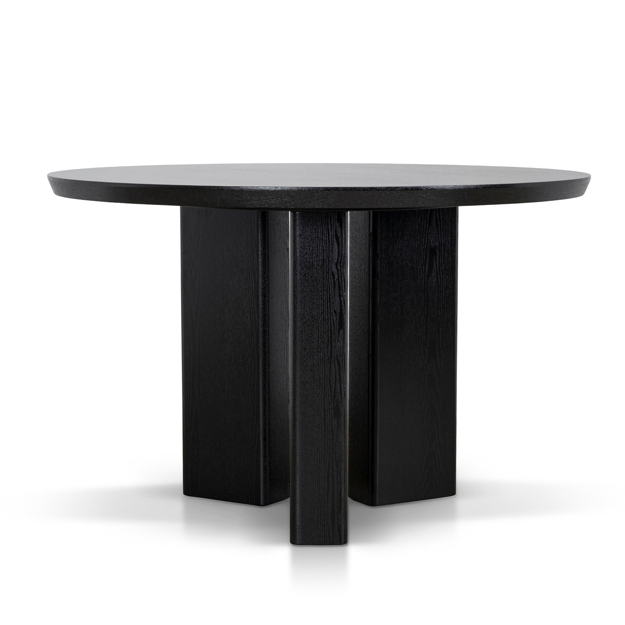1.2m Round Dining Table - Full Black - Sablea