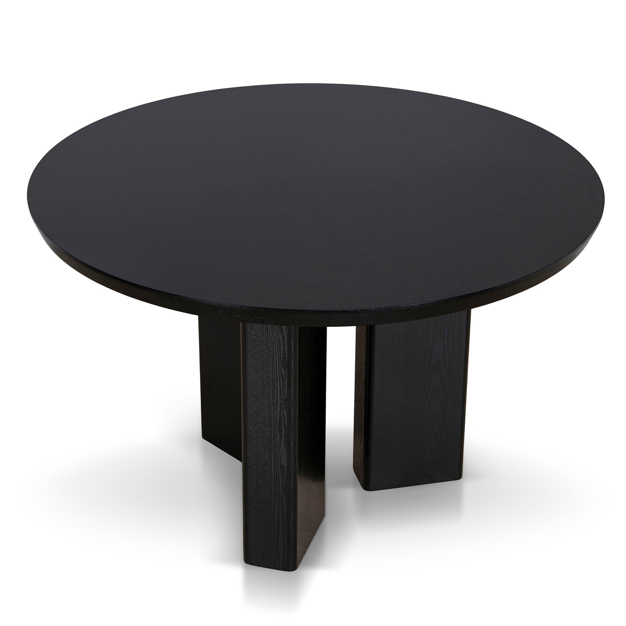 1.2m Round Dining Table - Full Black