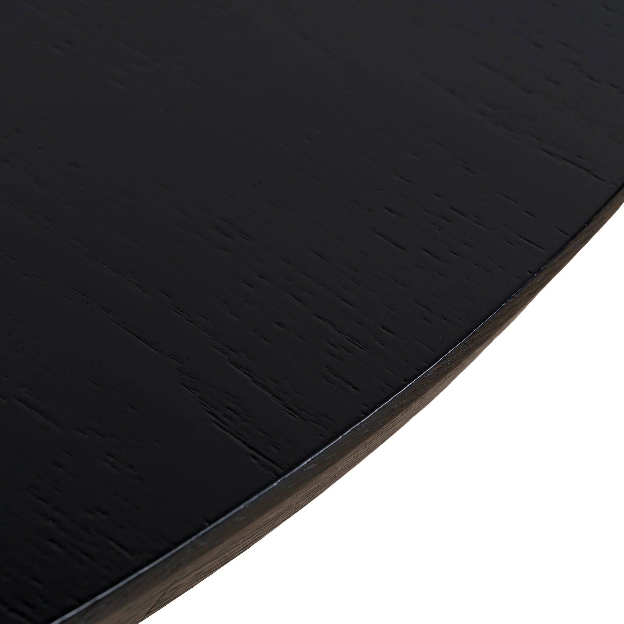 Cenevera 1.2m Round Dining Table - Full Black