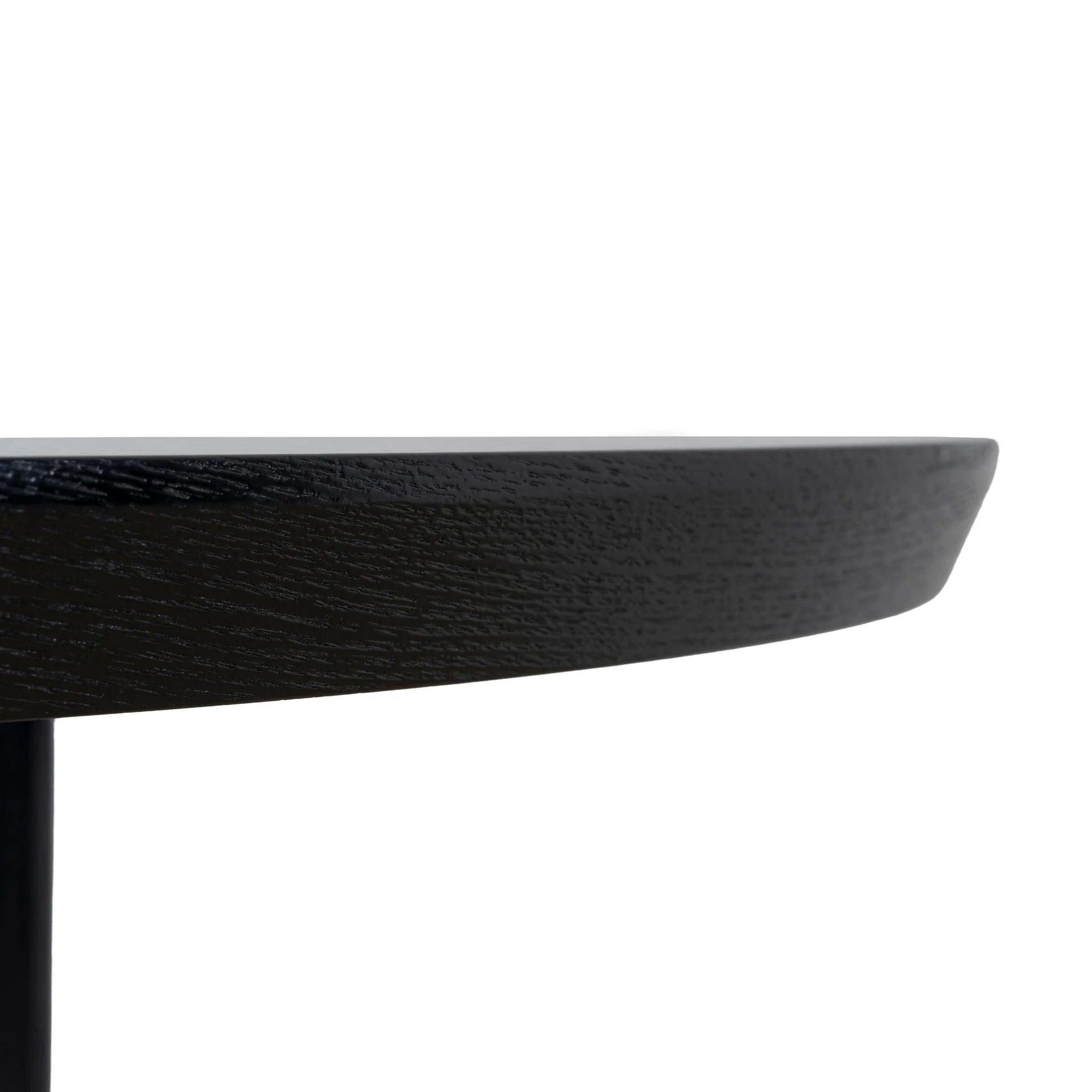 Cenevera 1.2m Round Dining Table - Full Black