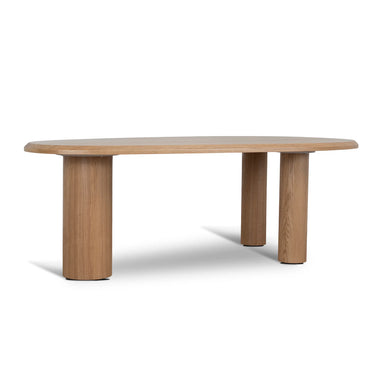 Showcasing Mapelora Oval Dining Table - Natural DT12124-CI Dining Table by Calibre Furniturs