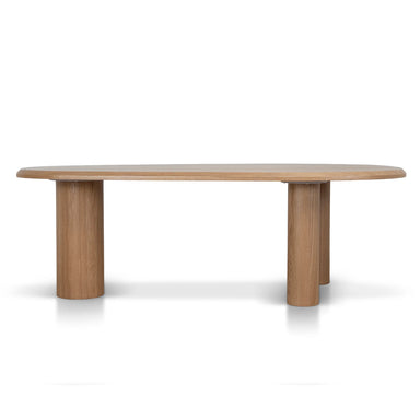 Showcasing Mapelora Oval Dining Table - Natural DT12124-CI Dining Table by Calibre Furniturs