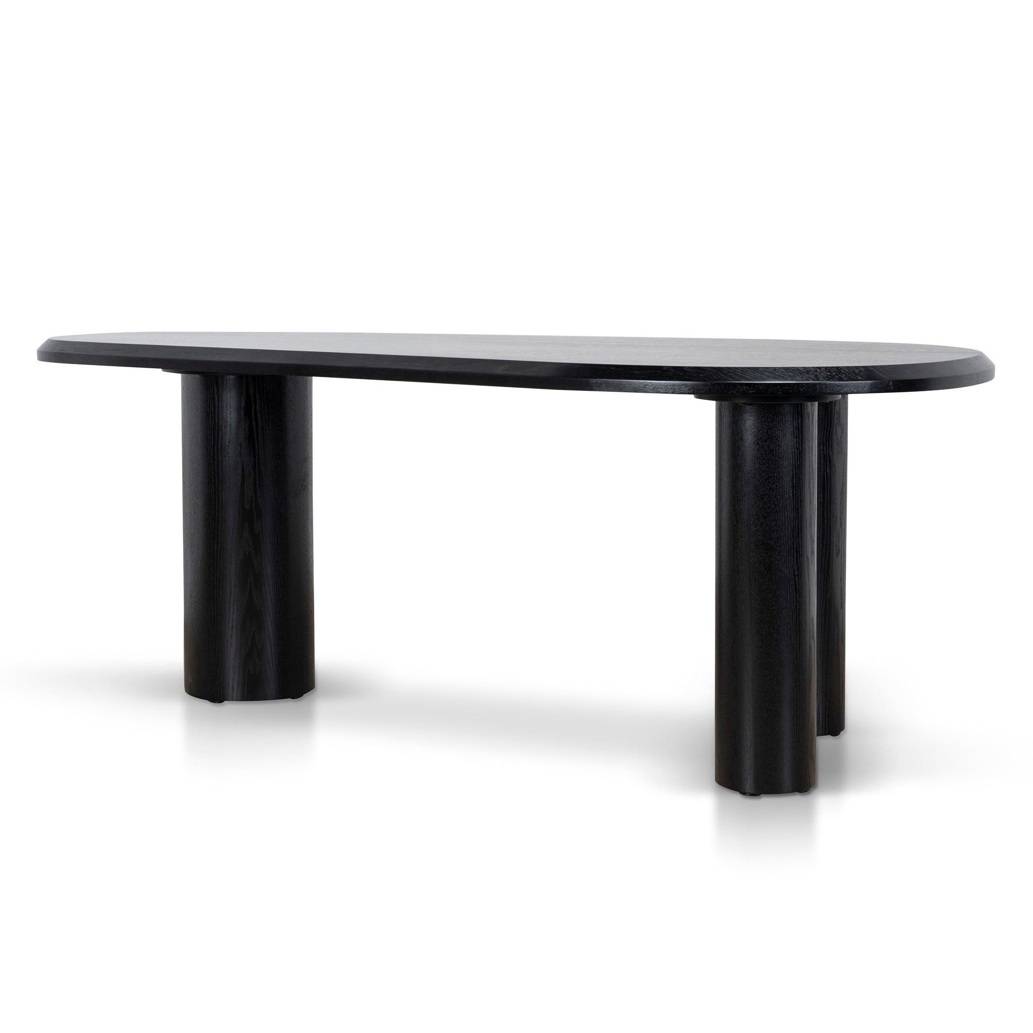 CDT12128-CI 2.1m Oval Dining Table - Full Black