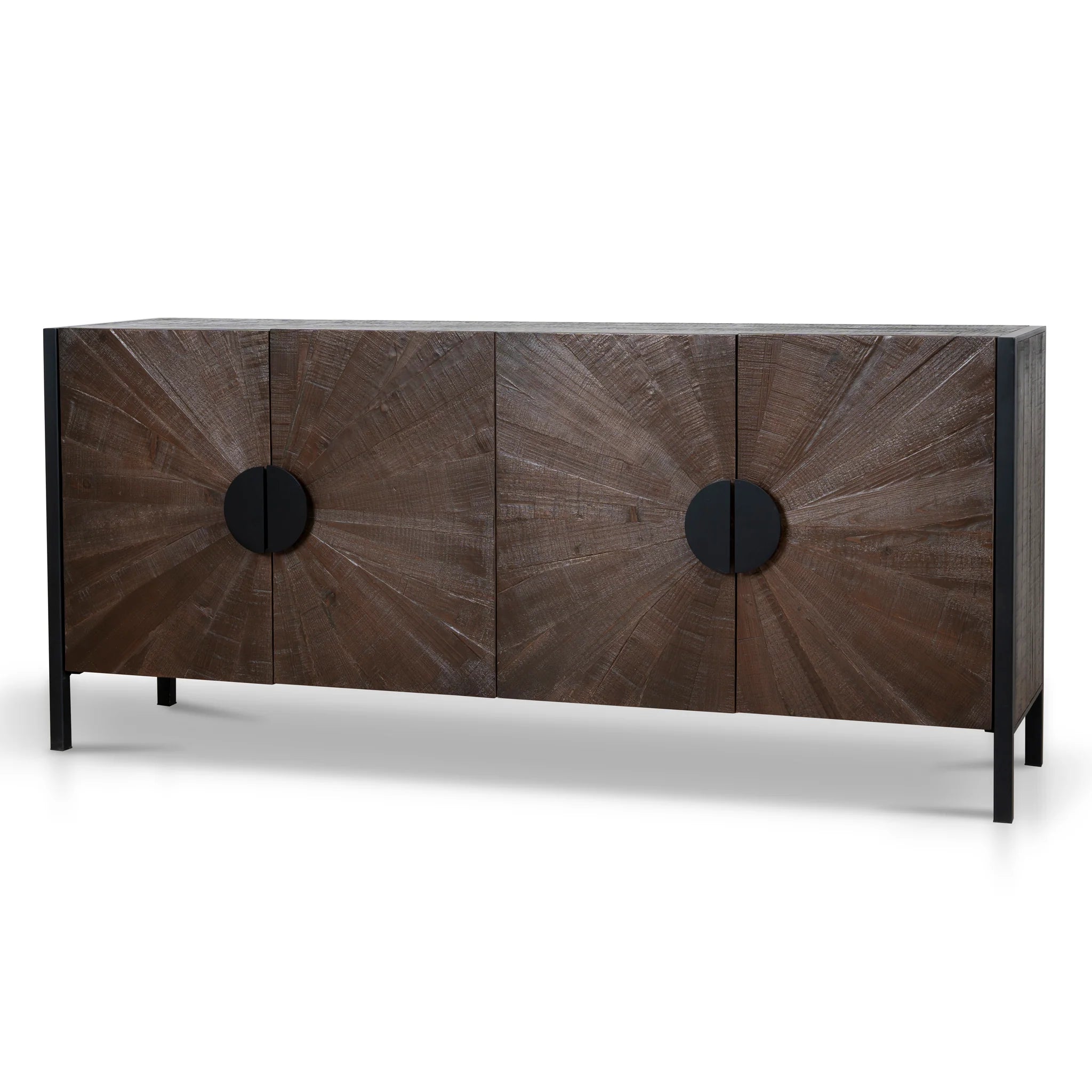 Showcasing Sivelora 1.8m Wooden Buffet Unit - Walnut DT12133-NI Buffet by Calibre Furniturs