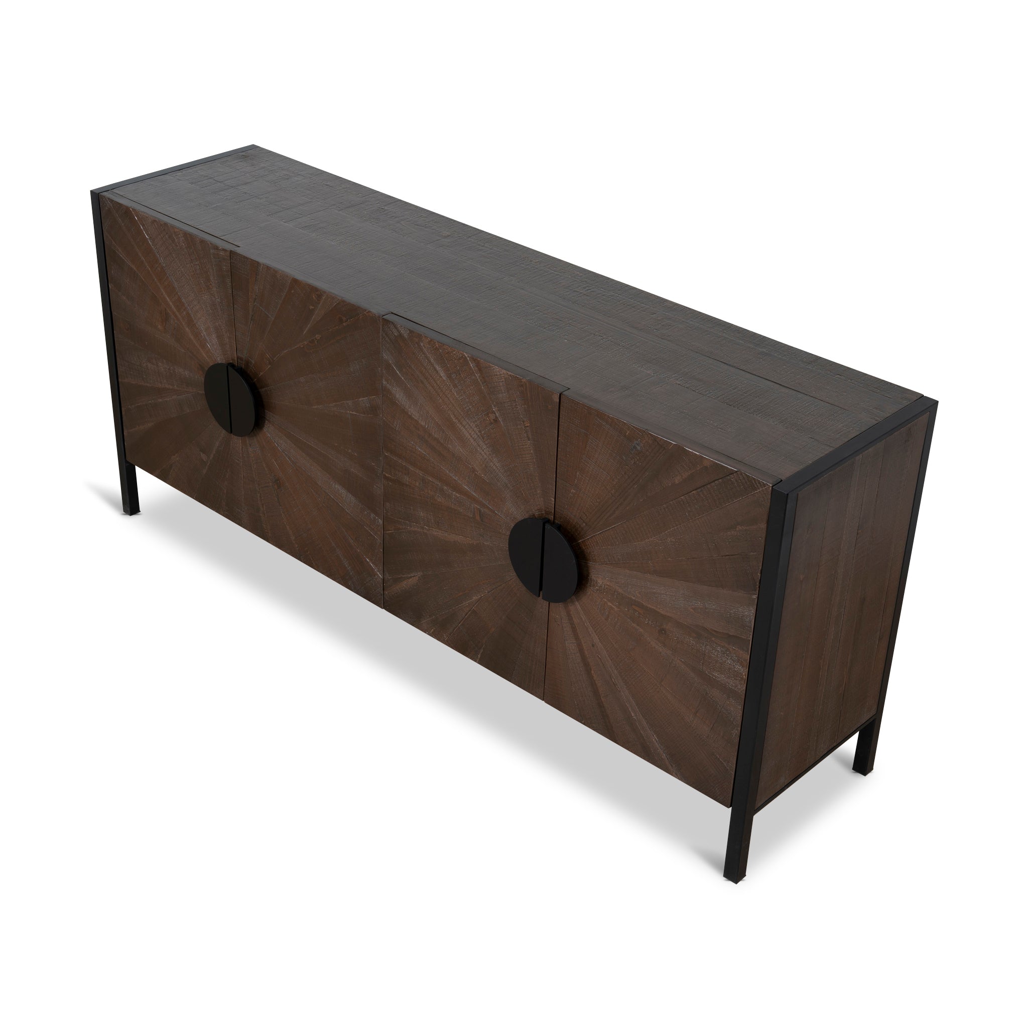 1.8m Wooden Buffet Unit - Walnut - image 6