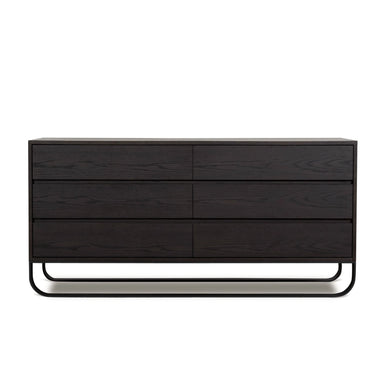 Showcasing Luria 1.6m Dresser Unit - Dark Walnut DT12136-BB Dresser by Calibre Furniturs