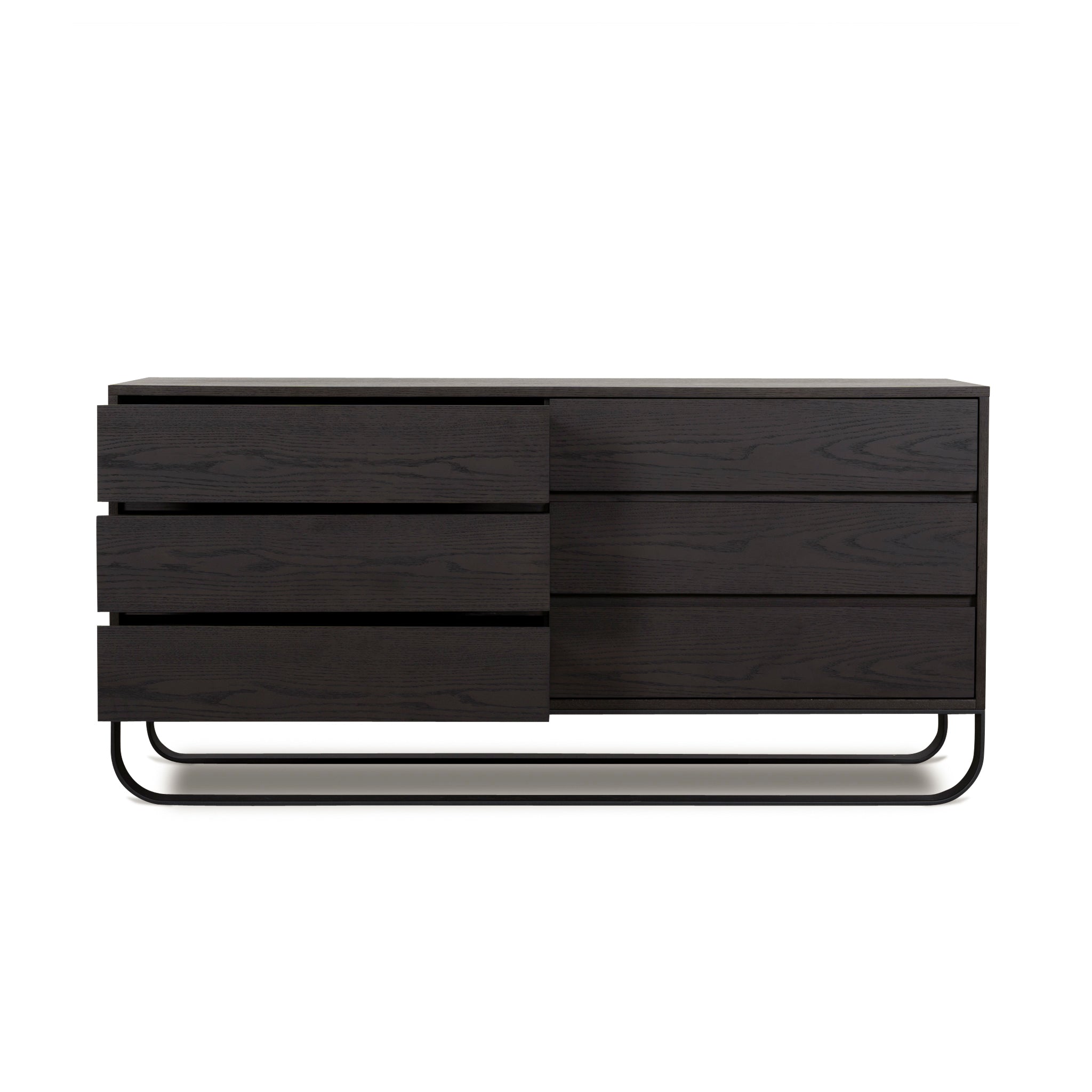 1.6m Dresser Unit - Dark Walnut