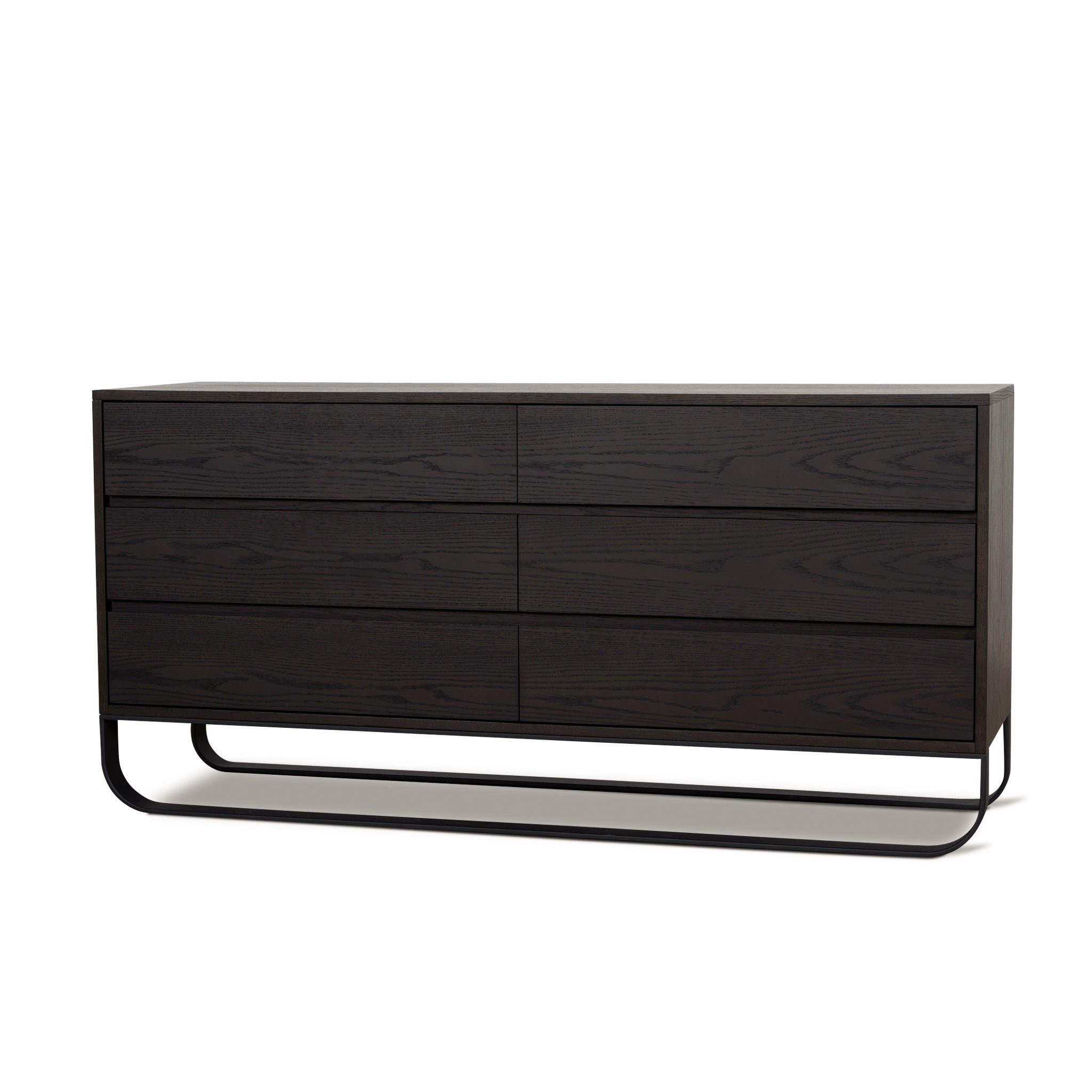 1.6m Dresser Unit - Dark Walnut