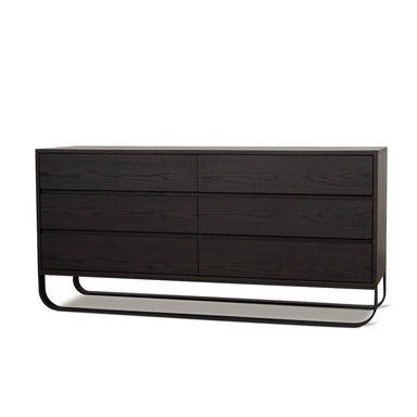 Showcasing Luria 1.6m Dresser Unit - Dark Walnut DT12136-BB Dresser by Calibre Furniturs