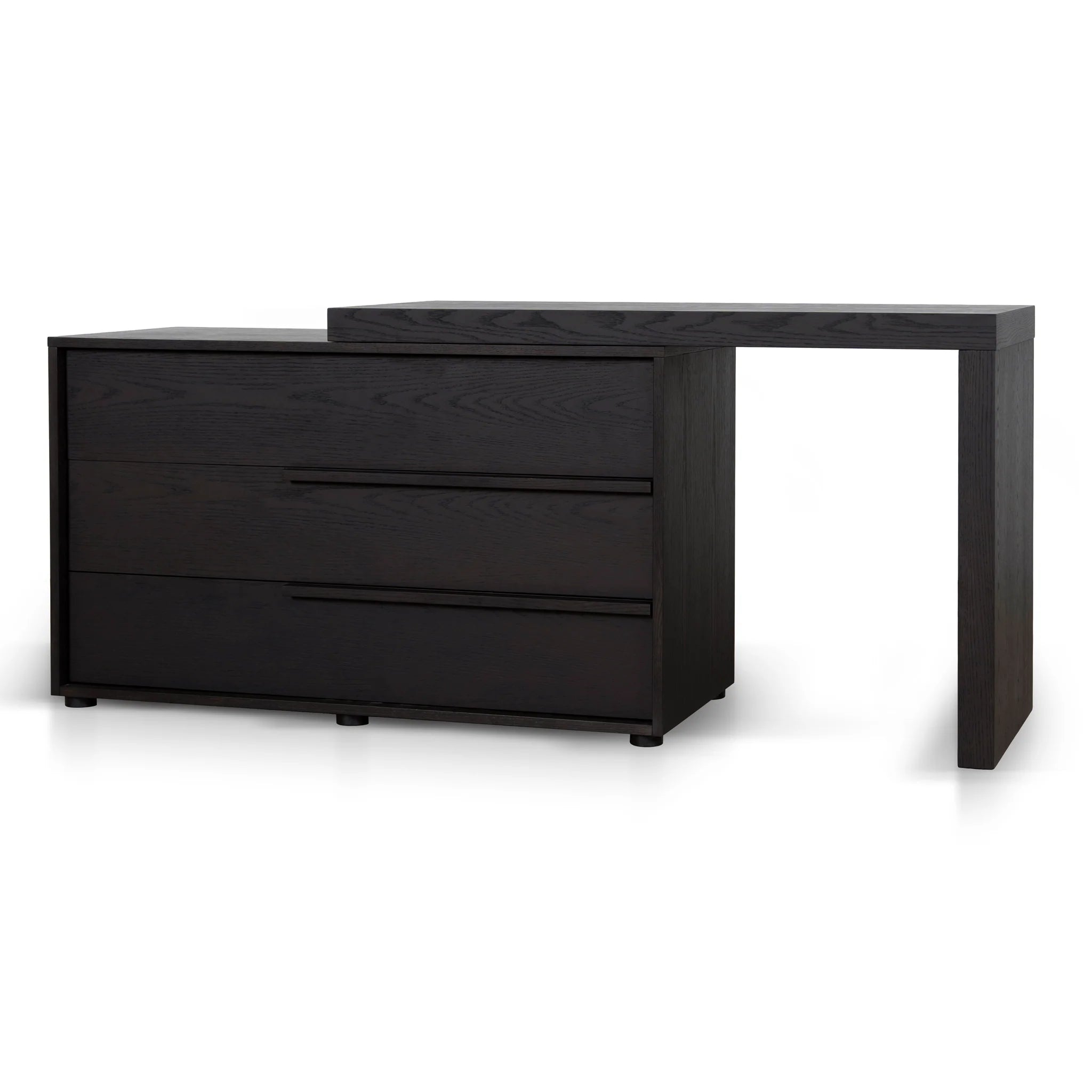 Showcasing Paburina Extendable Dresser Unit - Dark Walnut DT12138-BB Dresser by Calibre Furniturs