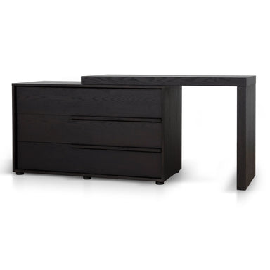 Showcasing Paburina Extendable Dresser Unit - Dark Walnut DT12138-BB Dresser by Calibre Furniturs