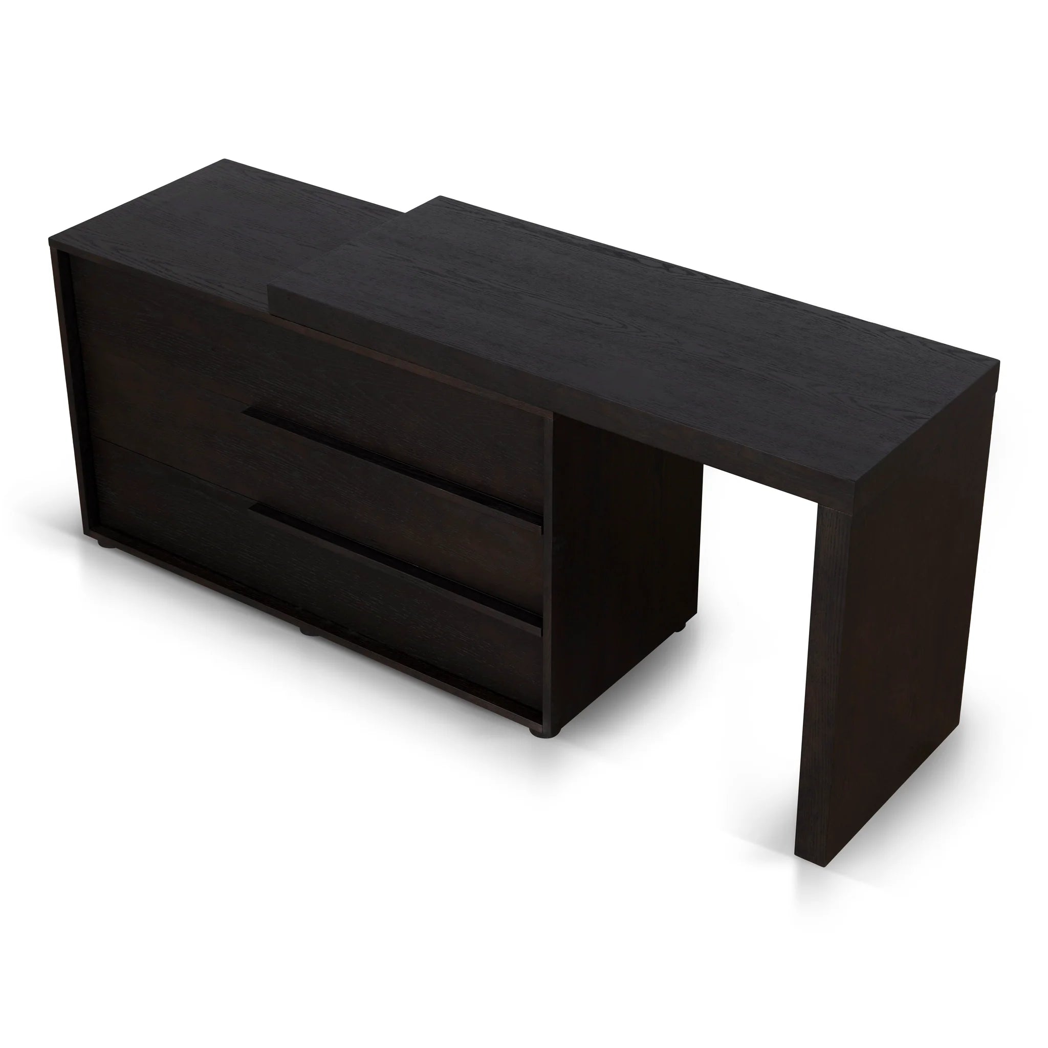 Showcasing Paburina Extendable Dresser Unit - Dark Walnut DT12138-BB Dresser by Calibre Furniturs