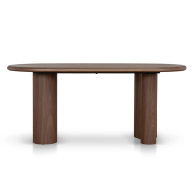 Showcasing Tenova Oval Dining Table - Walnut DT12141-DW Dining Table by Calibre Furniturs