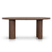 Showcasing Tenova Oval Dining Table - Walnut DT12141-DW Dining Table by Calibre Furniturs