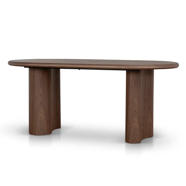 Showcasing Tenova Oval Dining Table - Walnut DT12141-DW Dining Table by Calibre Furniturs