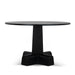 Showcasing Tiluna 1.2m Round Dining Table - Full Black DT12150-NI Dining Table by Calibre Furniturs