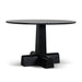 Showcasing Tiluna 1.2m Round Dining Table - Full Black DT12150-NI Dining Table by Calibre Furniturs