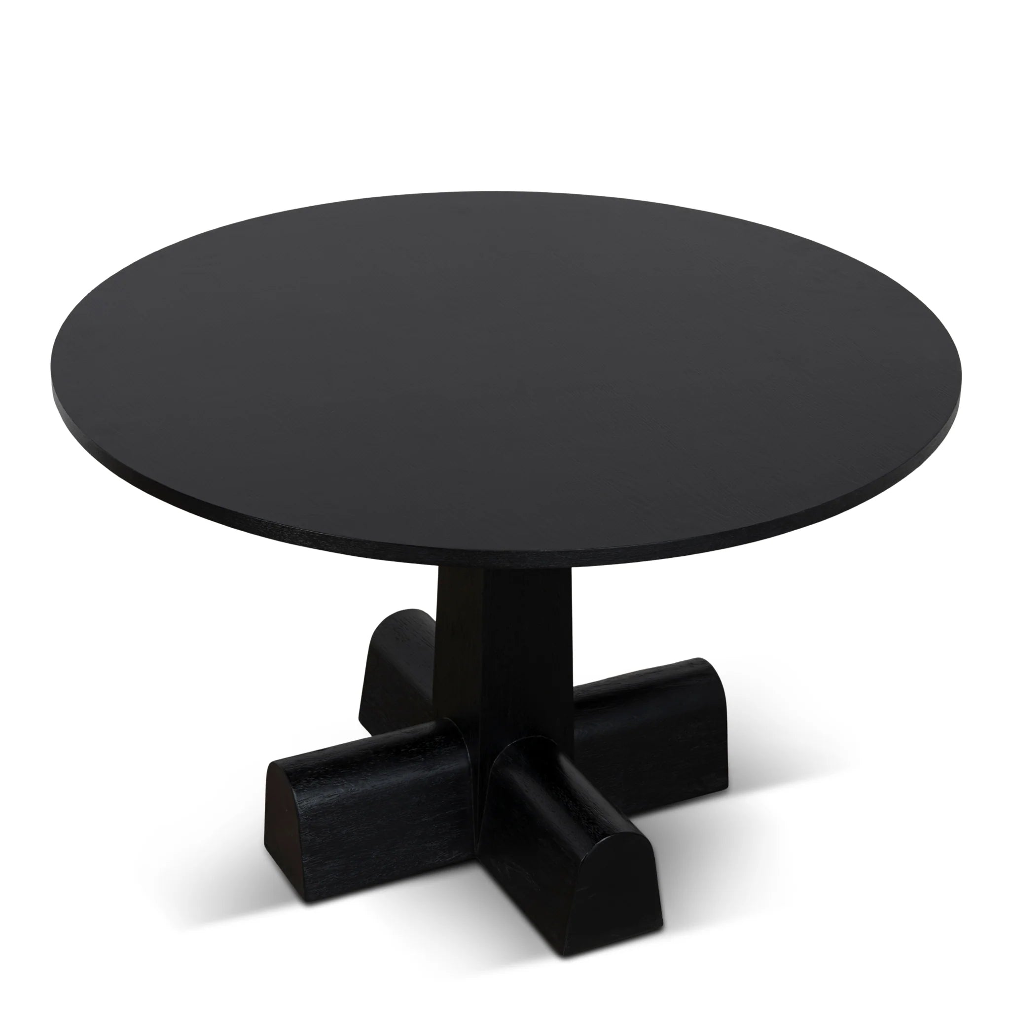 Tiluna 1.2m Round Dining Table - Full Black