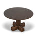 1.2m Round Dining Table - Dark Brown - image 4