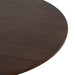 1.2m Round Dining Table - Dark Brown - image 10