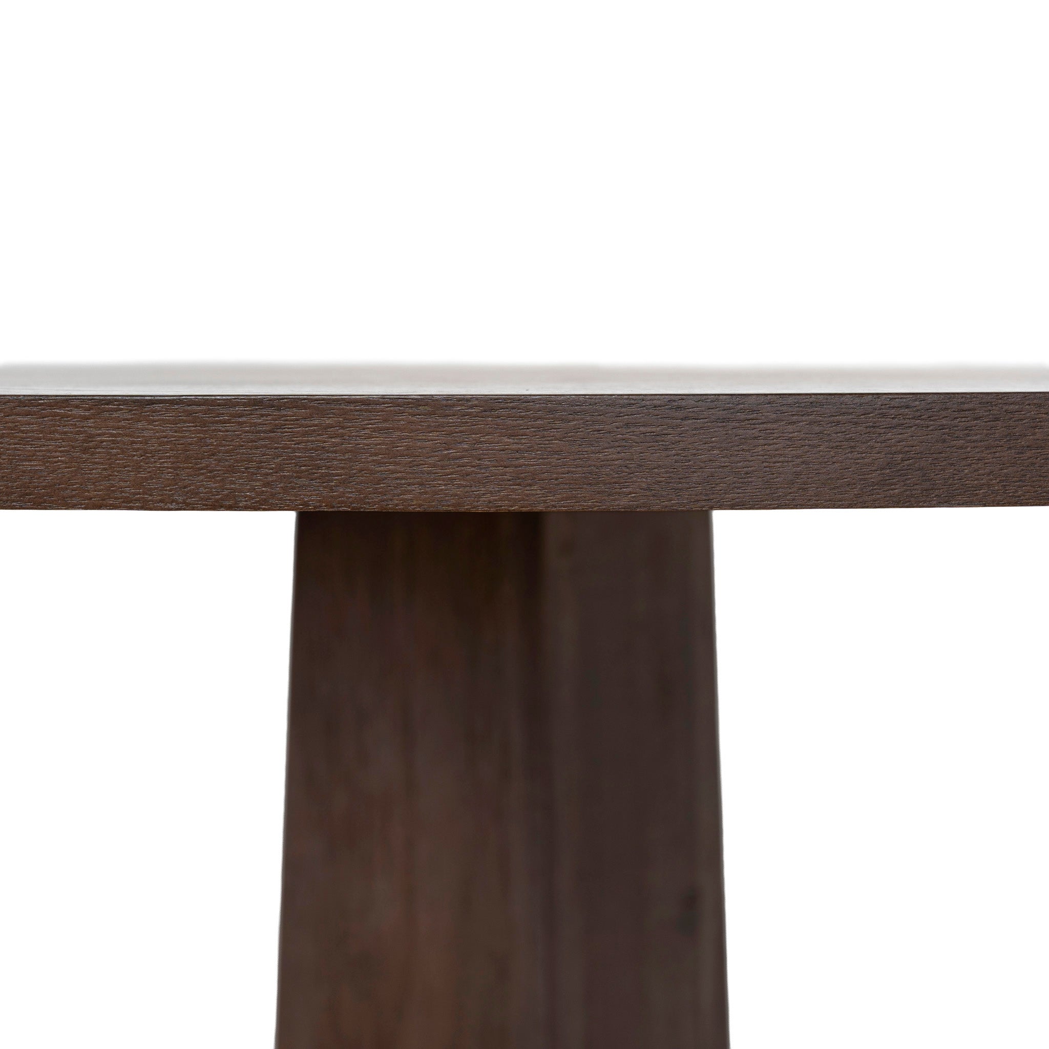 1.2m Round Dining Table - Dark Brown - image 6