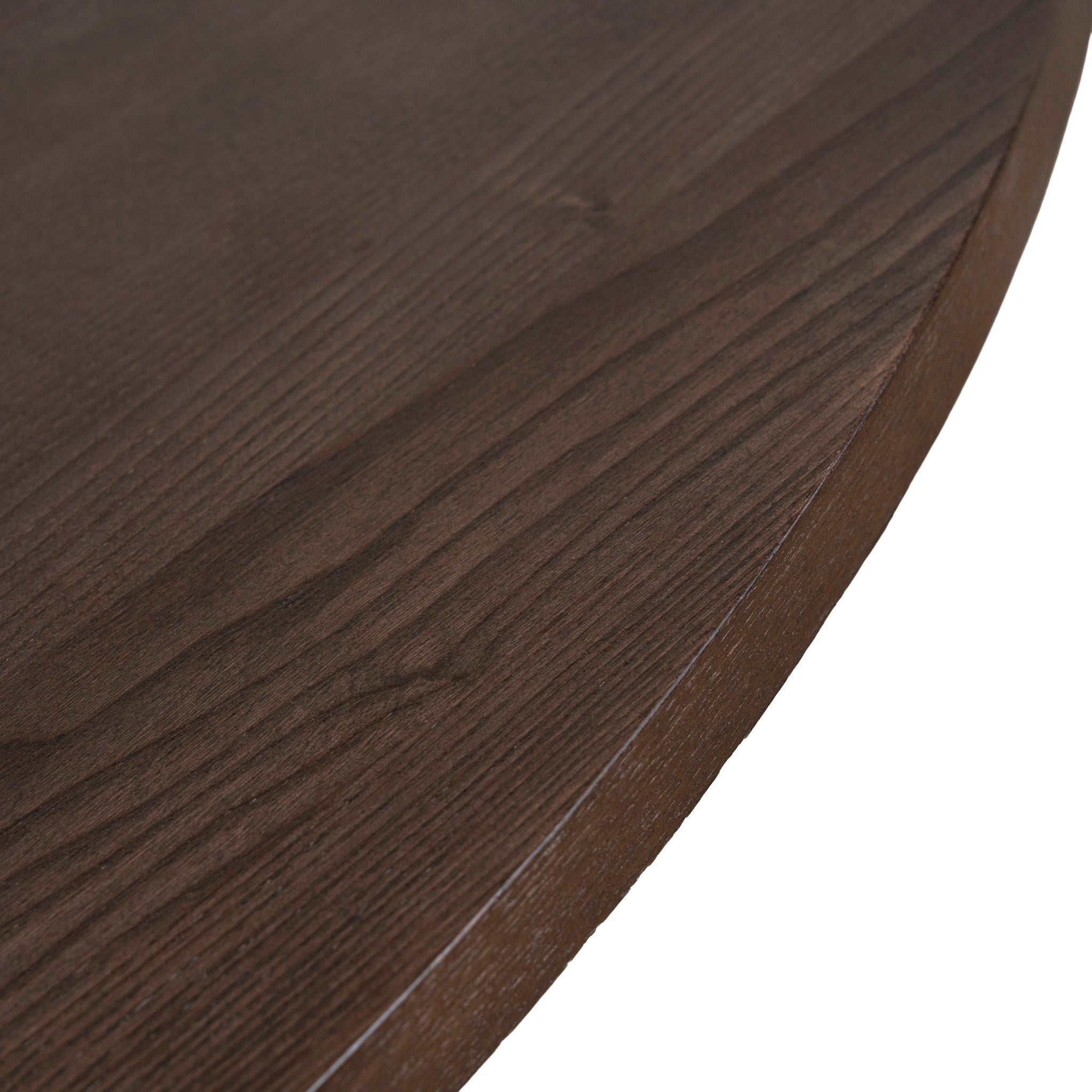 1.2m Round Dining Table - Dark Brown