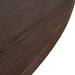 1.2m Round Dining Table - Dark Brown - image 5