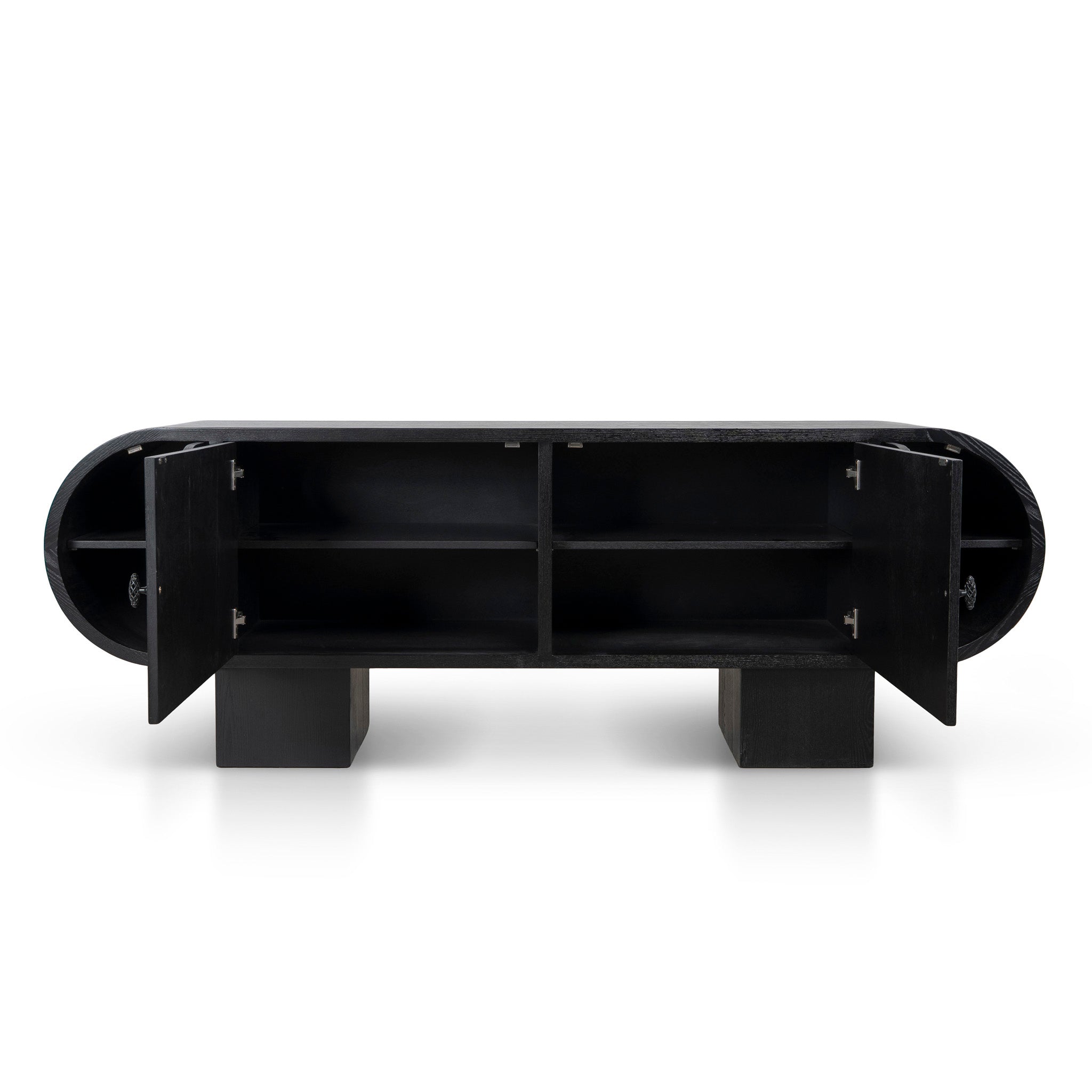 2.2m Sideboard Unit - Full Black