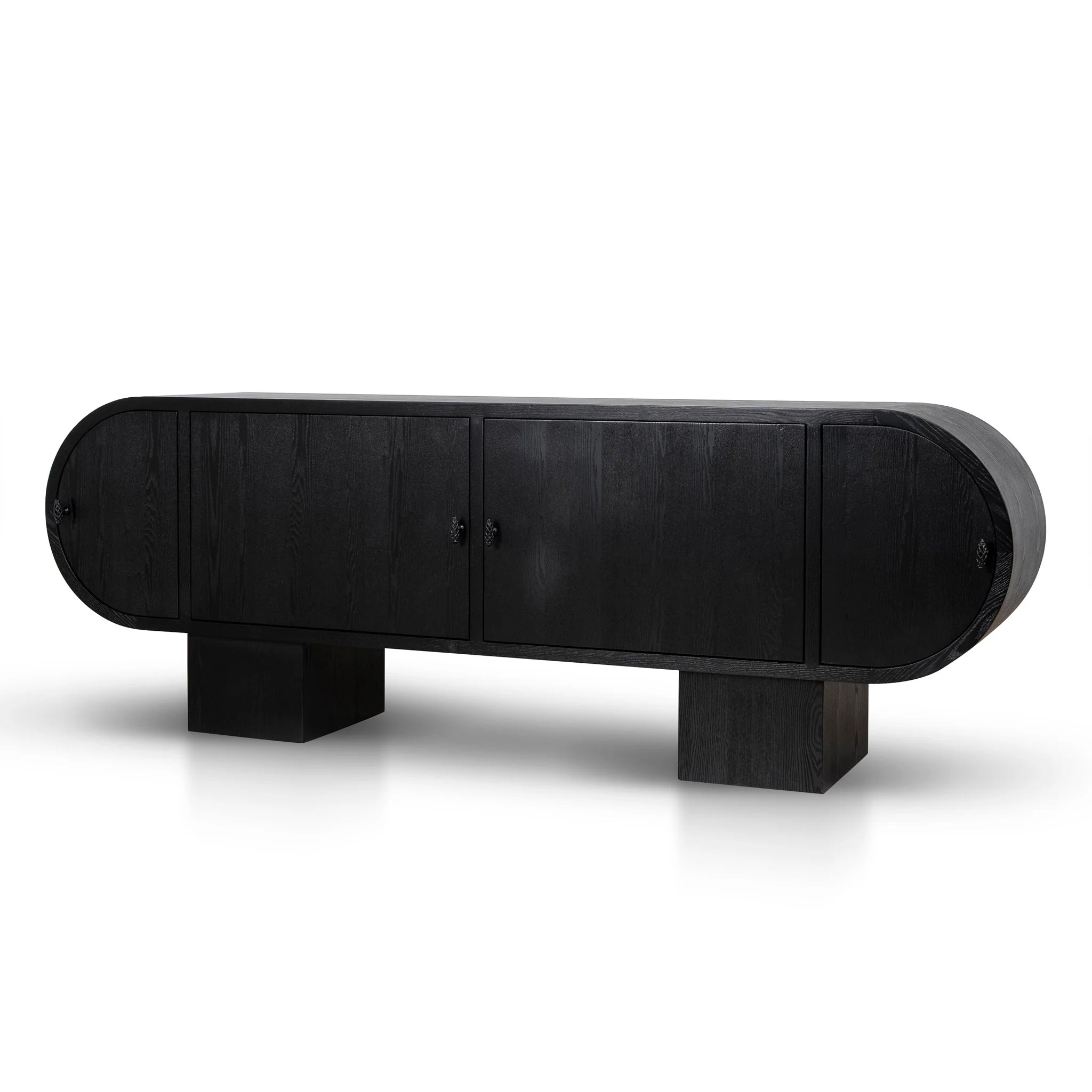 Showcasing Ratala 2.2m Sideboard Unit - Full Black DT12154-NI Sideboard by Calibre Furniturs