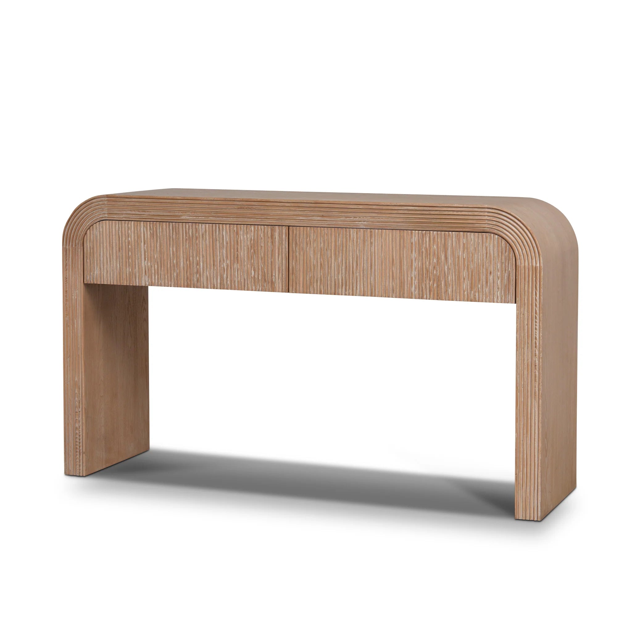 Showcasing Caceta 1.4m Console Table - Natural DT12158-NI Console Table by Calibre Furniturs