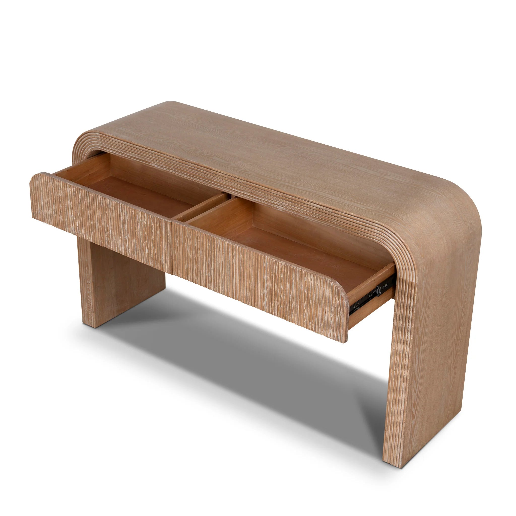 Showcasing Caceta 1.4m Console Table - Natural DT12158-NI Console Table by Calibre Furniturs