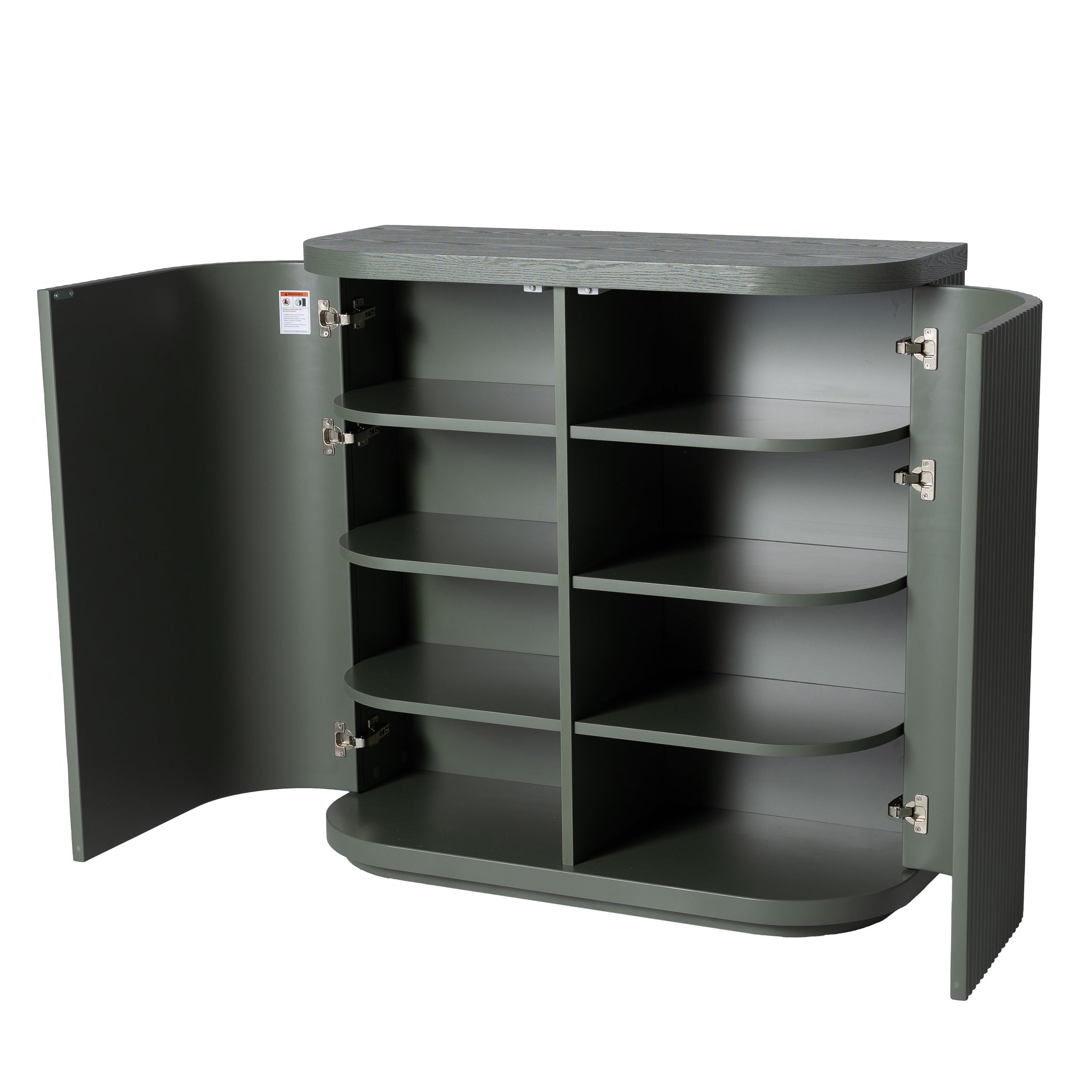 100cm Wooden Storage Cabinet - Sage Green - image 4