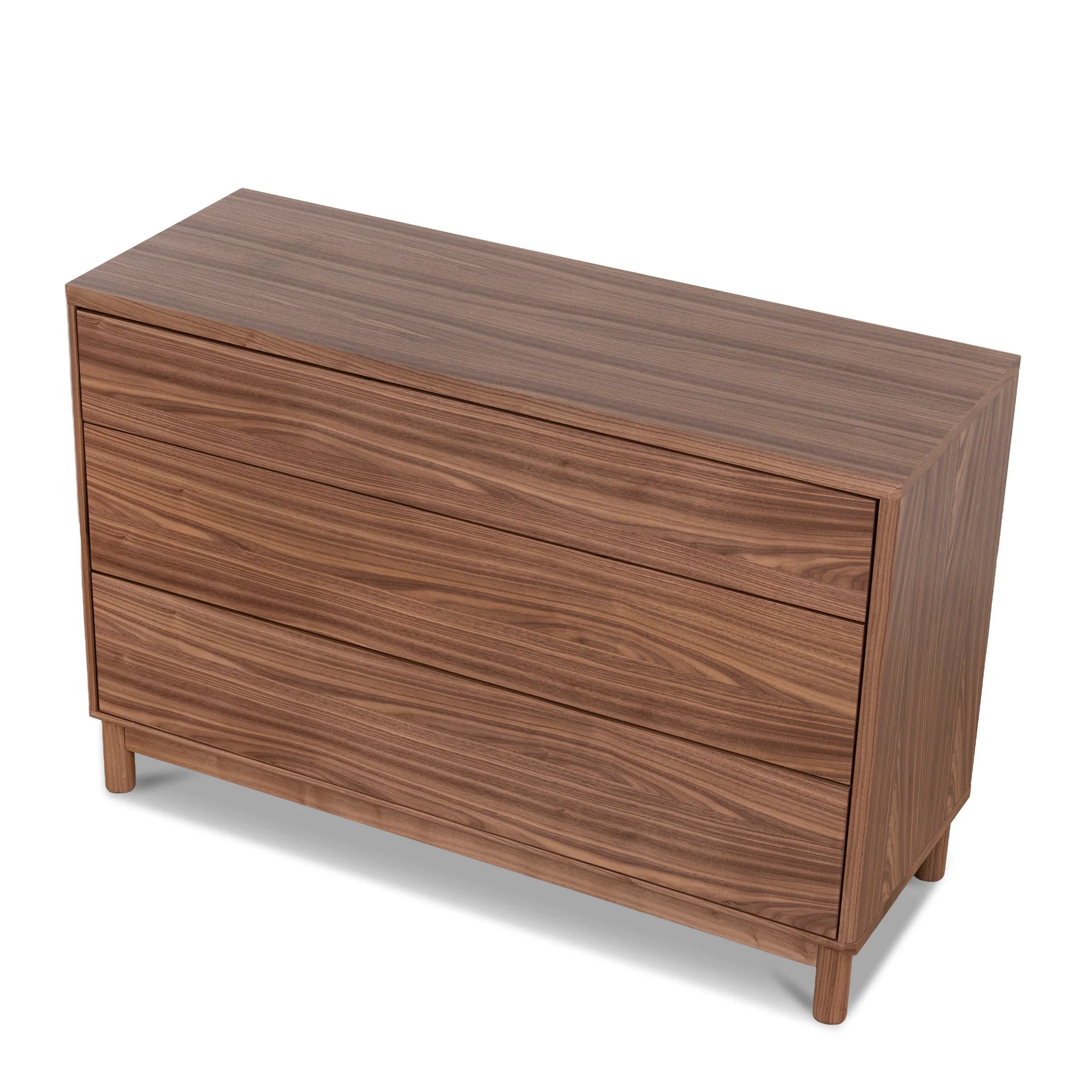 Padedora 3 Drawers Dresser Unit - Walnut