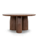 Showcasing Nirina 1.5m Round Dining Table - Walnut DT12283-CN Dining Table by Calibre Furniturs