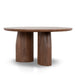 Showcasing Nirina 1.5m Round Dining Table - Walnut DT12283-CN Dining Table by Calibre Furniturs