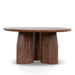 Showcasing Nirina 1.5m Round Dining Table - Walnut DT12283-CN Dining Table by Calibre Furniturs