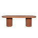 Showcasing Remoria 2.4m Concrete Dining Table - Terracotta DT12289-CO Dining Table by Calibre Furniturs
