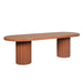 Showcasing Remoria 2.4m Concrete Dining Table - Terracotta DT12289-CO Dining Table by Calibre Furniturs