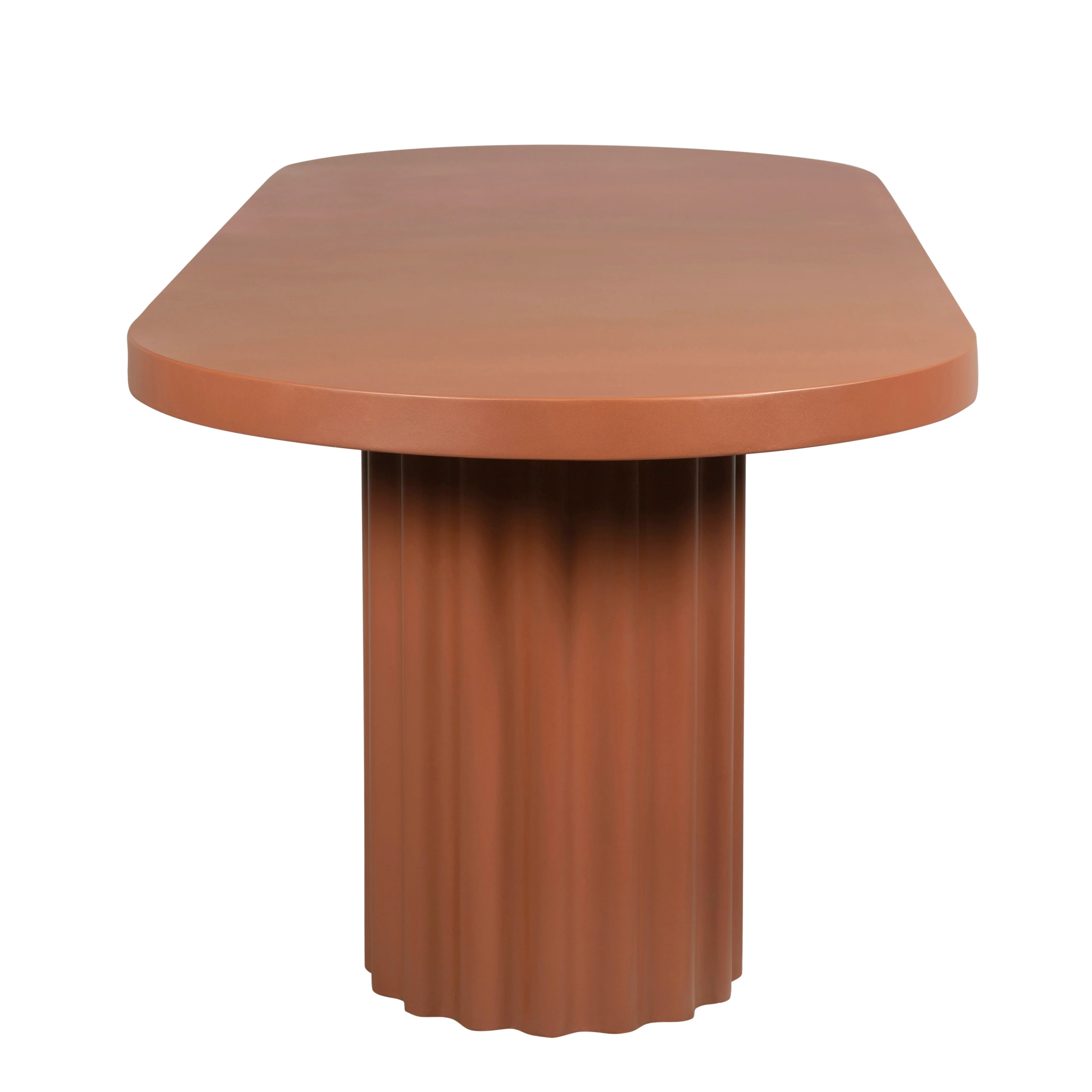 Remoria 2.4m Concrete Dining Table - Terracotta