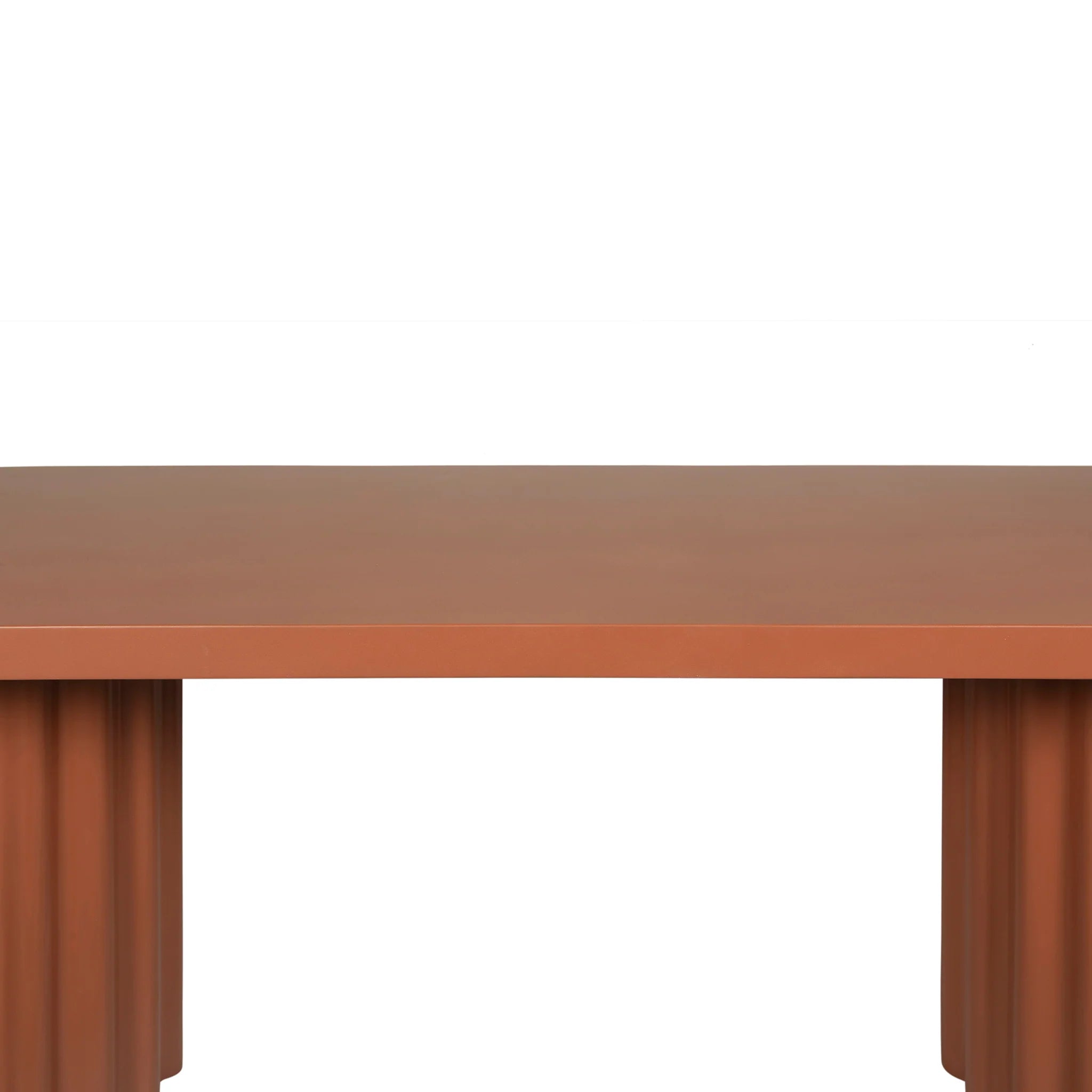 Remoria 2.4m Concrete Dining Table - Terracotta