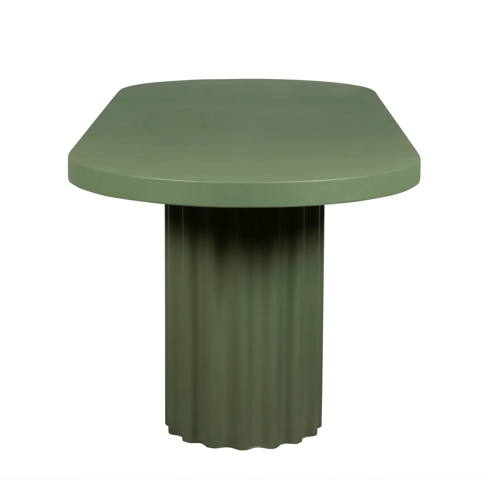 Cotovela 2.4m Concrete Dining Table - Green