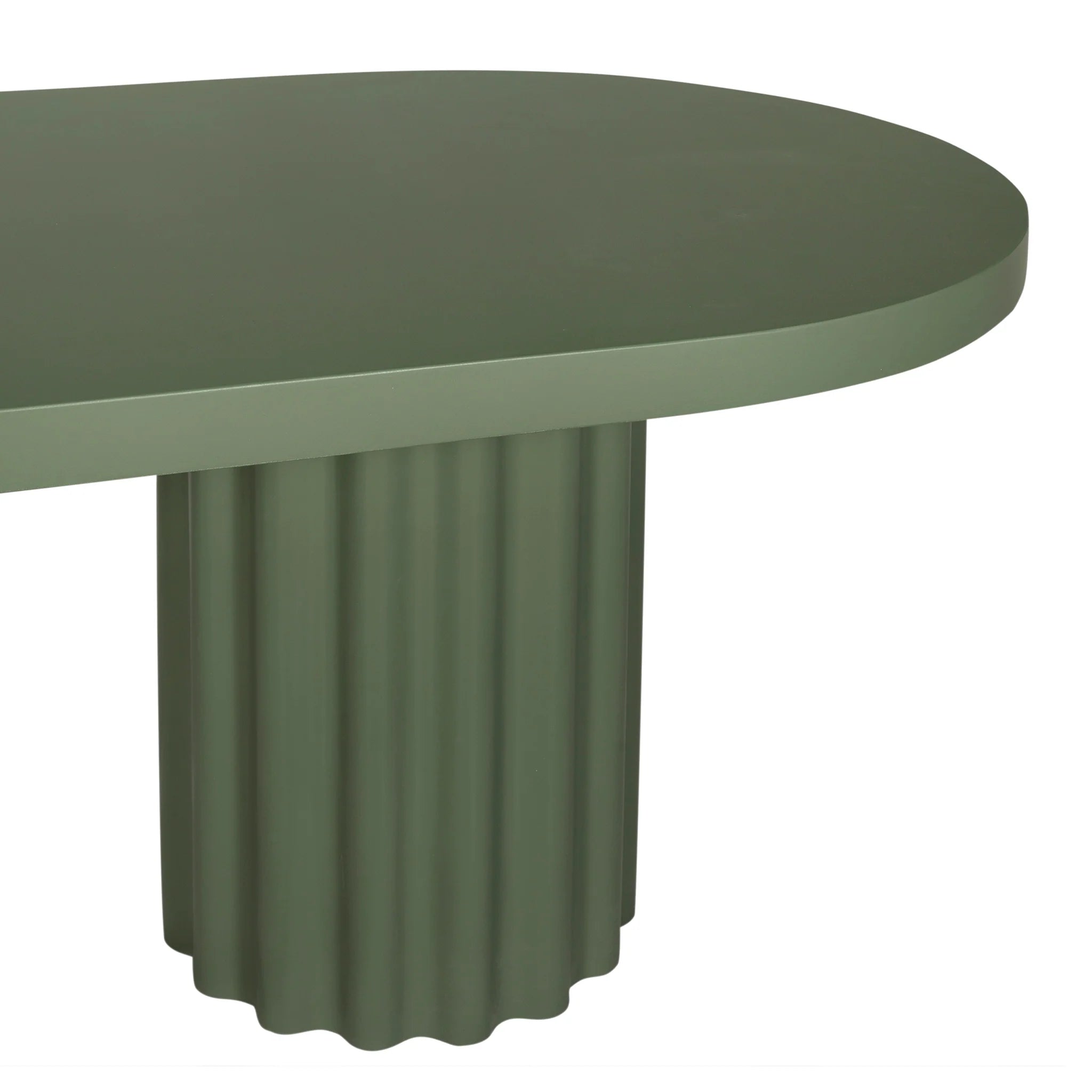 Cotovela 2.4m Concrete Dining Table - Green